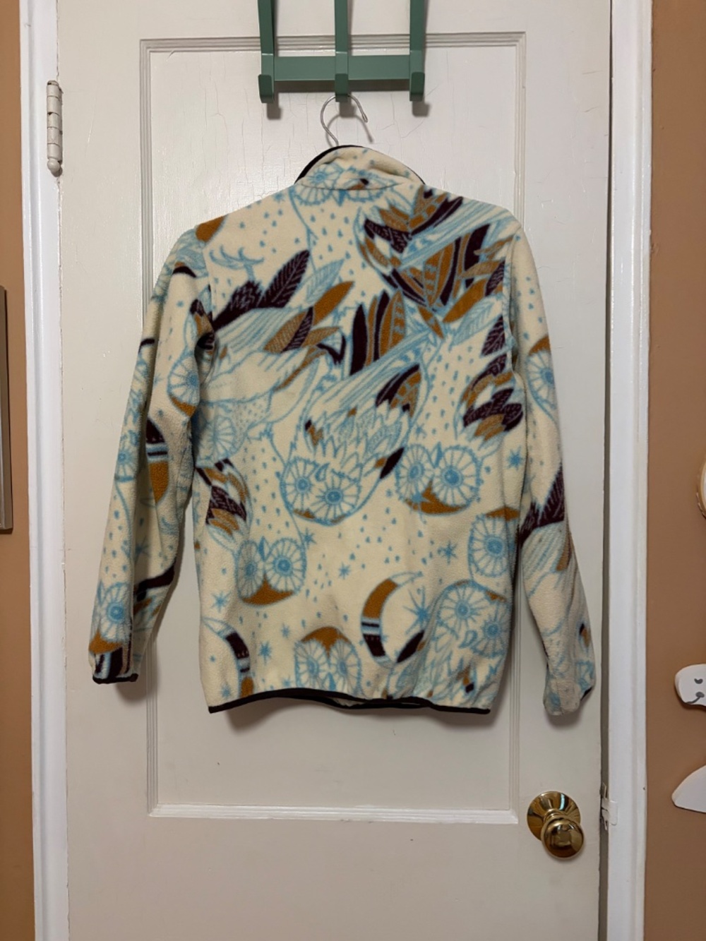 Patagonia Synchilla fleece! Owl print! - Picture 3 of 4